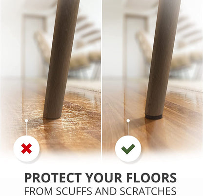 Felt Furniture Pads  235 PCS Premium Furniture Pads - Felt Pads Furniture Feet Best Wood Floor Protectors - Protect Your Hardwood & Laminate Flooring!