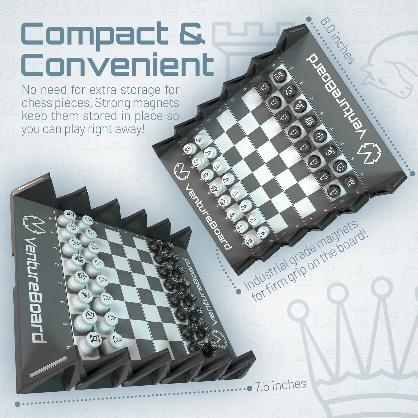 Mini Chess - Noir (pre-order, ships in 2-4 weeks)